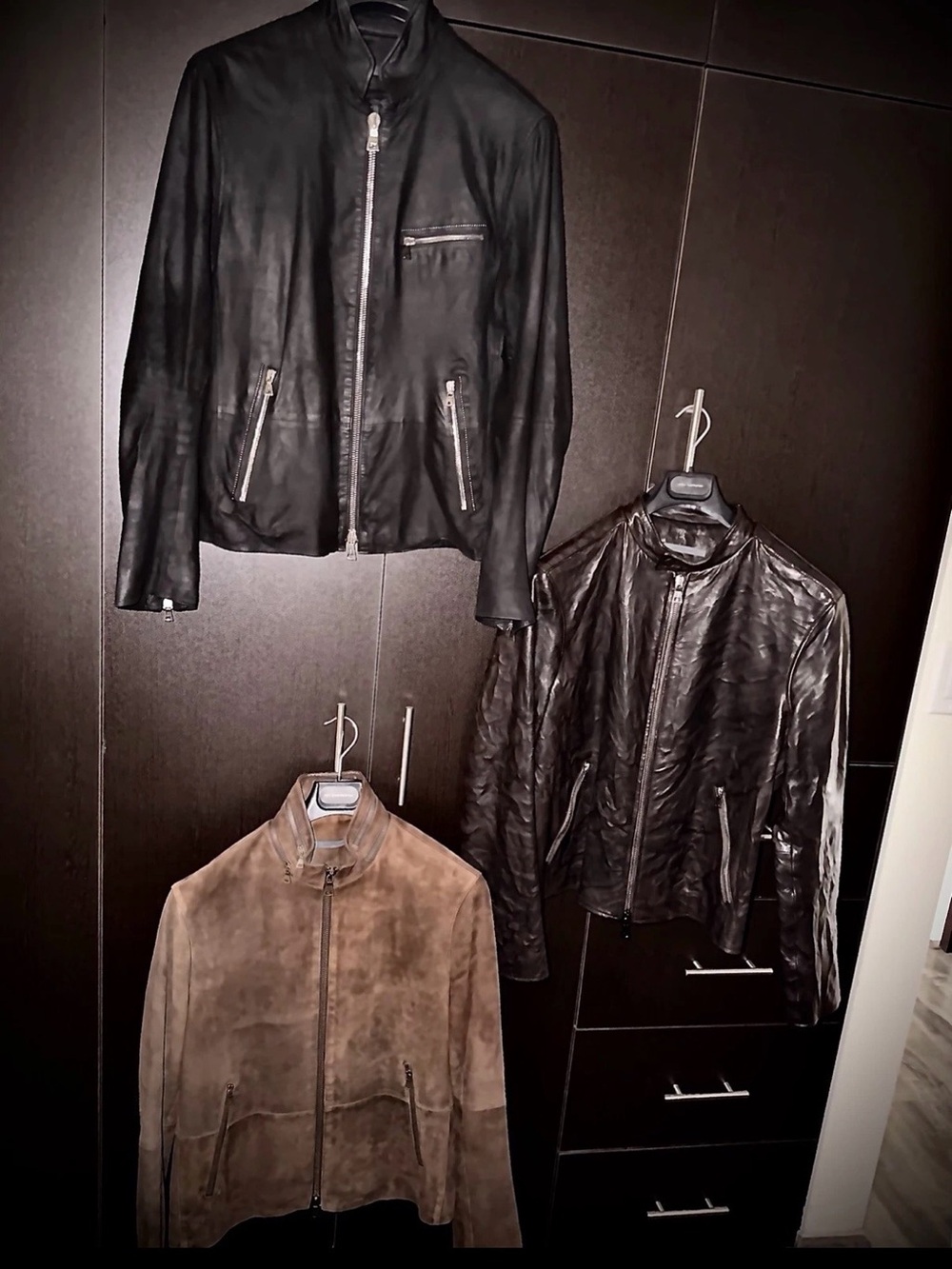 John Varvatos Collection leather Jackets - Lot of Three